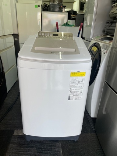 北九州市内配送無料　保証付き パナソニックNA-FD80H7-N 縦型洗濯乾燥機 シャンパン [洗濯8.0kg /乾燥4.5kg /ヒーター乾燥
