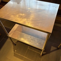 3月29日まで ステンレス調理台　2台セット　業務用の画像