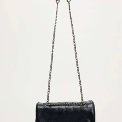 美品 ZARA ブラック ショルダーバッグの画像