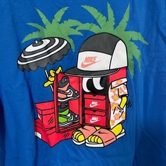 ナイキ NIKE 半袖Tシャツ Mサイズ ブルー グラフィックプリント TEE NIKE ナイキ Tシャツ 半袖 ブルー 半袖Tの画像