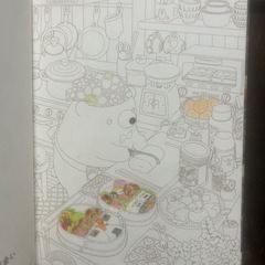 くま国のくま塗り絵　ちっぷの画像