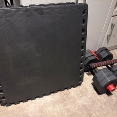 【早い者勝ち】ダンベル保証書付き＋筋トレマット付きの画像