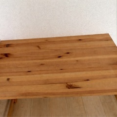 【値下げ不可】無印良品 パイン材テーブル・折りたたみ式の画像