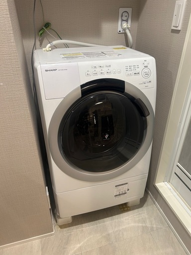 洗濯機 SHARP　ES-S7J-WL 2024年製