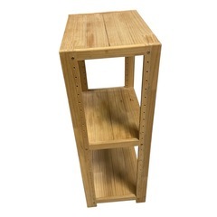 【ジ0319-14】シンプルで使いやすい‼️ひとつあれば便利‼️木製ラック アンティーク の画像