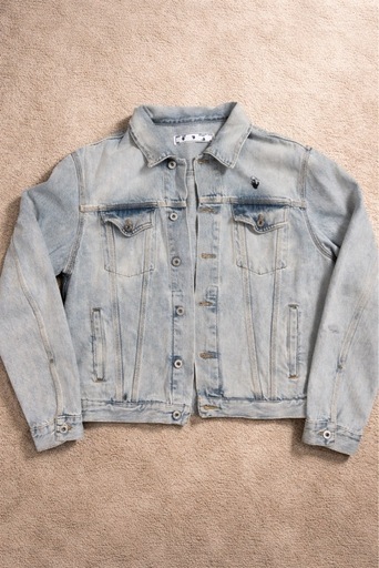 off-white denim jacket XL オフホワイト