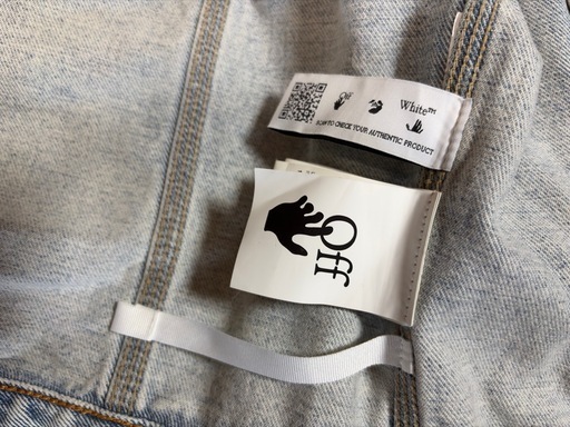 off-white denim jacket XL オフホワイト