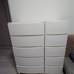 リビングチェスト　幅54cm,34cm 5段の画像