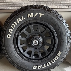 ジムニー用　
デルタフォースオーバル（マットブラック）&MUDSTAR RADIALの画像