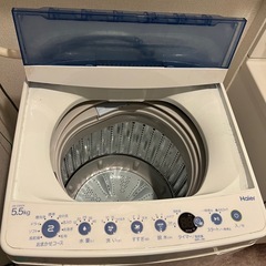 ハイアール 洗濯機 5.5kg 2019年製 JW-C55CKの画像