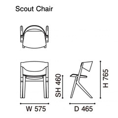 スカウトチェア KARIMOKU NEW STANDARD カリモク（A）
の画像