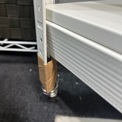3/20までの出品 スチールラック（キャスター足）  1足破損の画像
