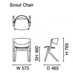スカウトチェア KARIMOKU NEW STANDARD カリモク（B）の画像