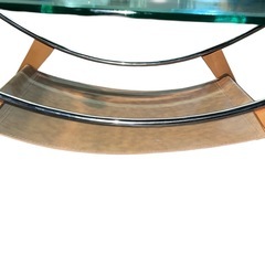 【ジ0319-16】美品ガラステーブル‼️引越しシーズンにより大特価‼️ガラステーブル オシャレ ローテーブルの画像