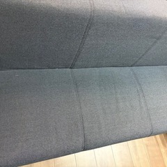ニトリ　ソファーベッド　ネイビー　紺の画像