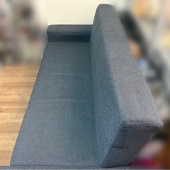 ニトリ　ソファーベッド　ネイビー　紺の画像