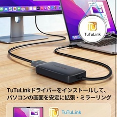 【新品】USB A to HDMI 変換アダプタ 4K@60Hz ハブの画像