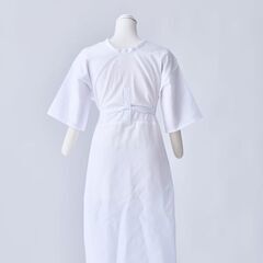 未使用 きものスリップ ワンピース型 白 肌襦袢 裾除け一体型 和装肌着 着物下着の画像