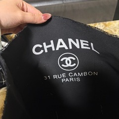 ノベルティ 非売品 CHANEL シャネル トートバッグ キャンバスバッグ ブラックの画像
