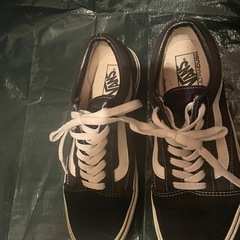 Vans オールドスクール25.5cm
　ブラック　ホワイト スニーカー 定番カラーの画像