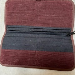 【新品未使用】モン族古布刺繍の長財布③ブラウン系の画像