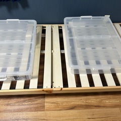 ニトリすのこベットとベット
下収納の画像