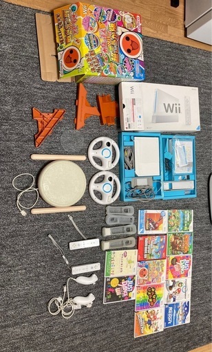 Wii本体＋ソフト多数＋太鼓の達人セット（動作確認済み）