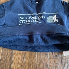 キッズ トレーナー ネイビー 120サイズの画像