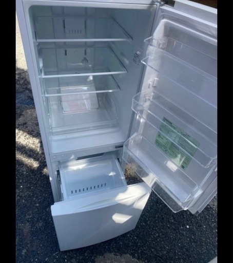 NO B590?福岡市内配送設置無料✨?GR-R15BS-W 冷蔵庫 BSシリーズ セミマットホワイト [153L /2ドア /右開き