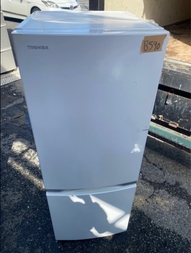NO B590?福岡市内配送設置無料✨?GR-R15BS-W 冷蔵庫 BSシリーズ セミマットホワイト [153L /2ドア /右開き