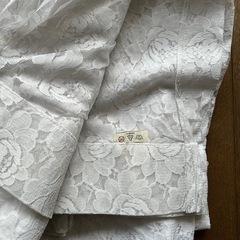 美品】レースカーテン　花柄×1枚の画像