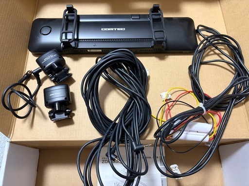 コムテック ZDR038 デジタルインナーミラー ドライブレコーダー ミラー型 前後カメラ ドラレコ