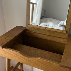 天然木　デスク ドレッサー　  美品の画像