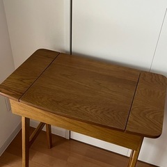 天然木　デスク ドレッサー　  美品の画像