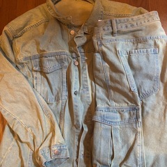 デニム　セットアップXL
の画像