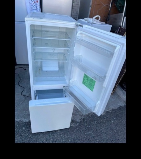 NO B926?福岡市内配送設置無料✨?YRZ-F15E1(W) 2ドアノンフロン冷凍冷蔵庫(156L・右開き) ホワイト