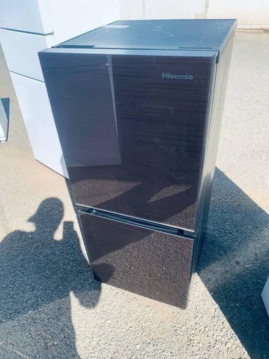 ♦Hisense ノンフロン冷凍冷蔵庫【2020年製】HR-G13B-BR
