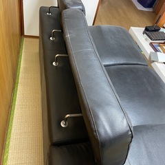 レザー‼️２〜3人掛けソファ🌟配送🉑の画像