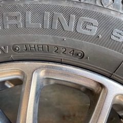 夏タイヤ　155 65  14タイヤアルミホイールセットの画像