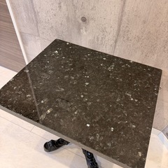 本物　大理石　サイドテーブル　の画像