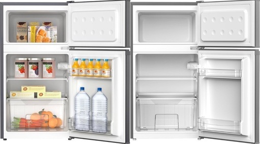【TCL】冷蔵庫 静音タイプ コンパクト 電子レンジ対応 一人暮らし 野菜室 庫内灯 温度調節機能 電子レンジ対応 箱付き 85L メ