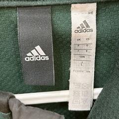 【決定】アディダス　メンズ　ジャージ　上着　サイズL グリーンの画像