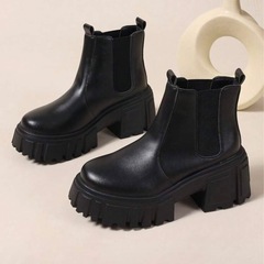 厚底ブーツ(22.5cm)の画像