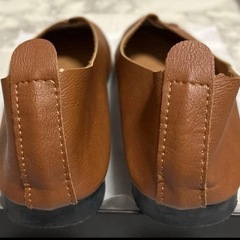 フラットシューズ　ブラウン　24.5cmの画像