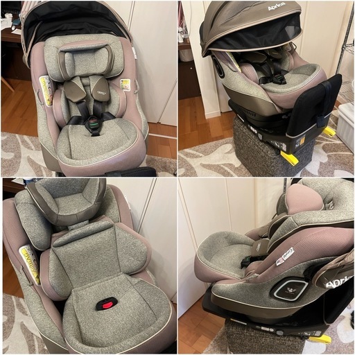 【豪華フルセット】アップリカ 回転式チャイルドシート＆軽量ベビーカー★アンジェレッテ抱っこ紐 新生児OK