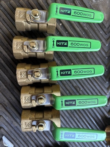 新品未使用品 KITZ ボールバルブ600型 1/2 2個セット KITZ