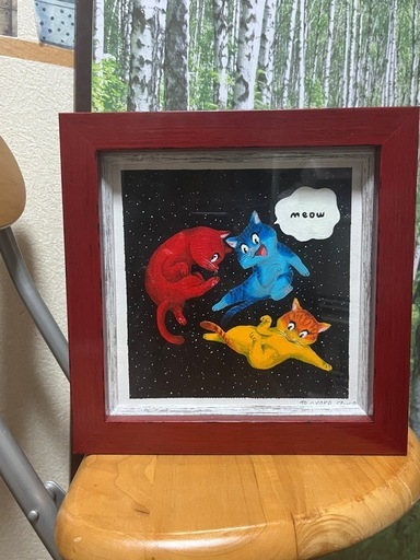 【希少】猫の絵画