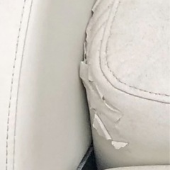 配送OK【電動リクライニング】ネイル・まつエク用サロンチェア（ホワイト・ビジュー付き）の画像