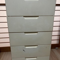 5段チェスト　　中古の画像