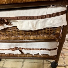 ラタンチェスト  ブラウンの画像